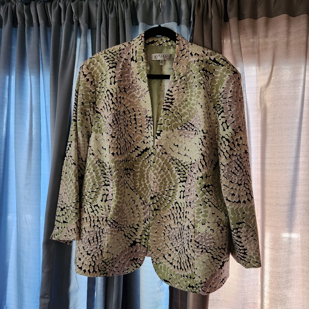 Kasper Ladies Blazer 3/4 Sleeves 22W